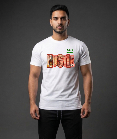 O.C.G graphical Hustle T-shirt